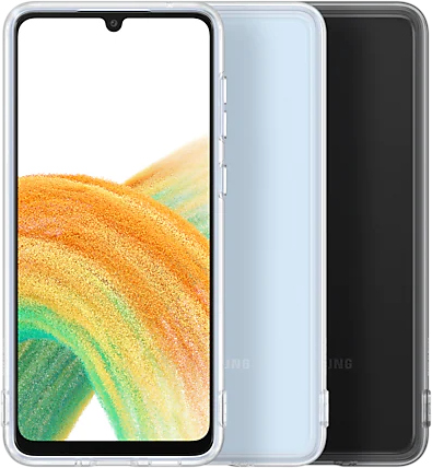 SAMSUNG Cover Soft Clear Galaxy Galaxy A33 Noir (EF-QA336TBEGWW)