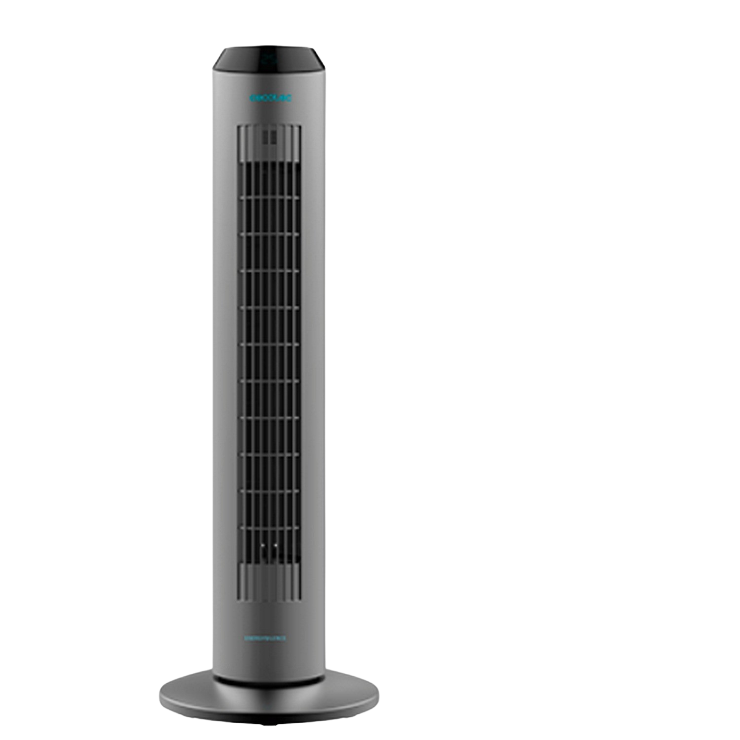 Ventilador de torre - Cecotec EnergySilence 8190 Skyline Ionic, 60 W, 20 dB, 2 l, Con ionizador, Inox