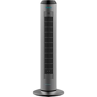 REACONDICIONADO B: Ventilador de torre - Cecotec EnergySilence 8190 Skyline Ionic, 60 W, 20 dB, 2 l, Con ionizador, Inox