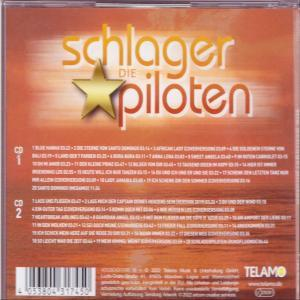 CD-Cover mit dem Text 'Schlager die Piloten' und einem Stern. Der Hintergrund ist ein Sonnenuntergang.