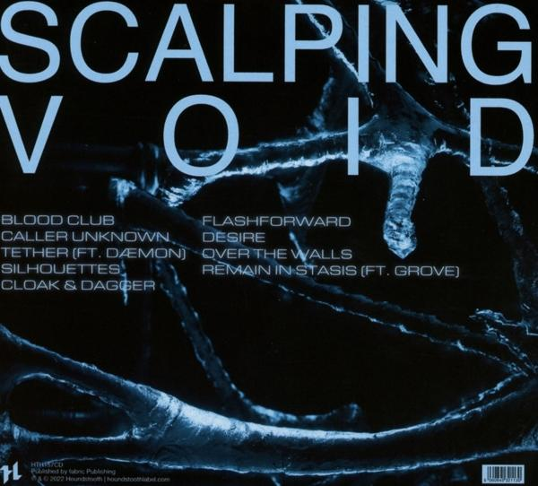Albumcover mit Text, blauem und schwarzem Hintergrund.