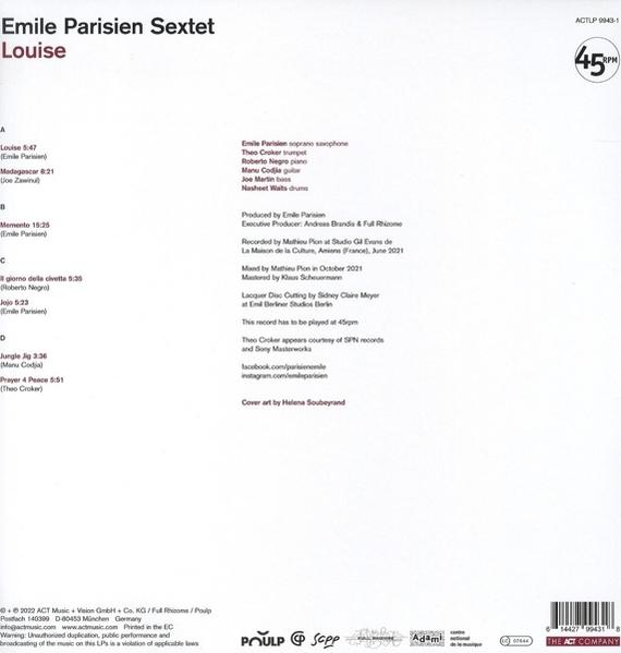 Emile Parisien - Louise (2LP 180g)  - (Vinyl)