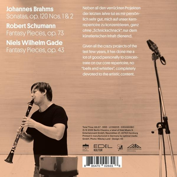 Manz,Sebastian/Schuch,Herbert - Brahms Schumann Gade  - (CD)