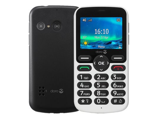 DORO 5860 - Telefono cellulare (Nero/Bianco)