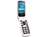 DORO 6820 - Téléphone mobile à clapet (Rouge/Blanc)