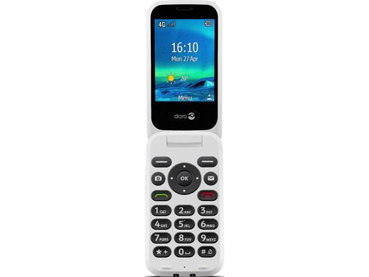 DORO 6880 - Cellulare richiudibile (Nero/Bianco)