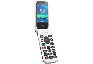 DORO 6880 - Téléphone mobile à clapet (Rouge/Blanc)