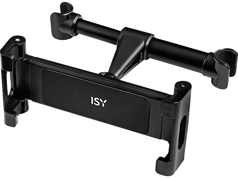 ISY ITH-1000, Universal Kfz Tablethalter für Kopfstützen, für 4.7 Zoll bis 12.9 Zoll, 360 Grad drehbar, KFZ Halterung