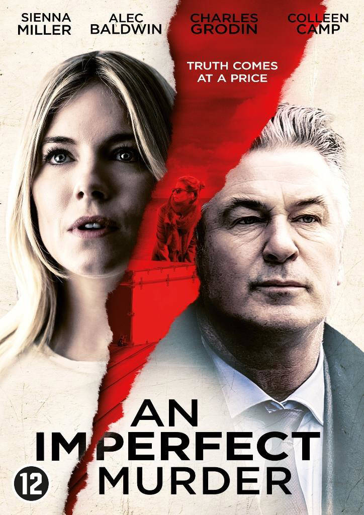 Movie poster: Sienna Miller and Alec Baldwin face forward, with a red splash behind them.