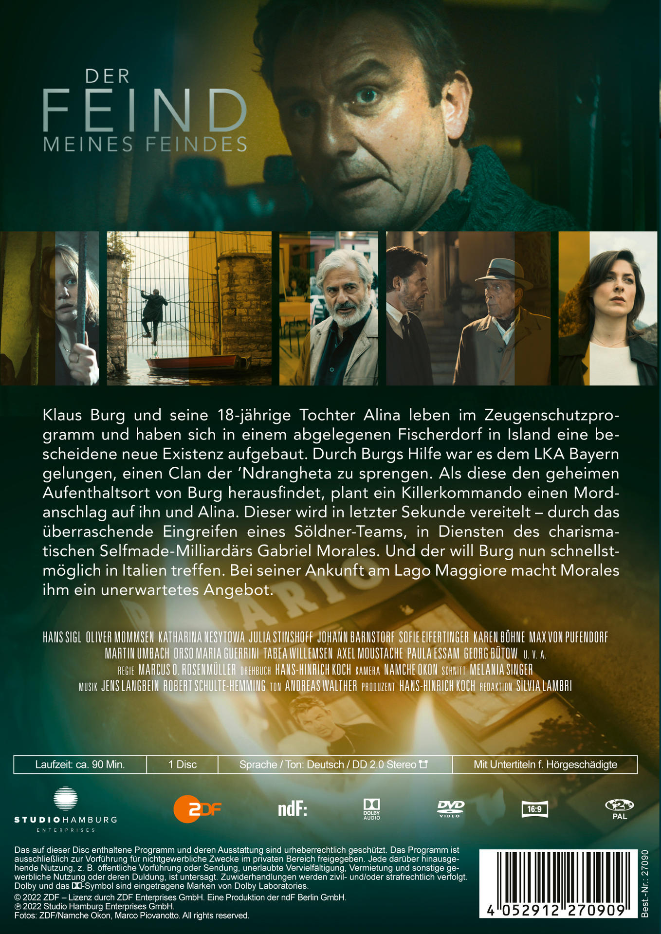 DVD-Cover mit Filmplakat mit mehreren Personen, mit Text auf Deutsch.