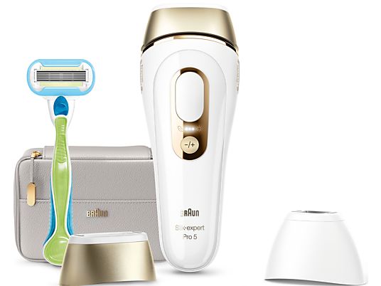 BRAUN Silk Expert Pro 5 PL5154 - IPL Haarentfernungsgerät (Gold/Weiss)