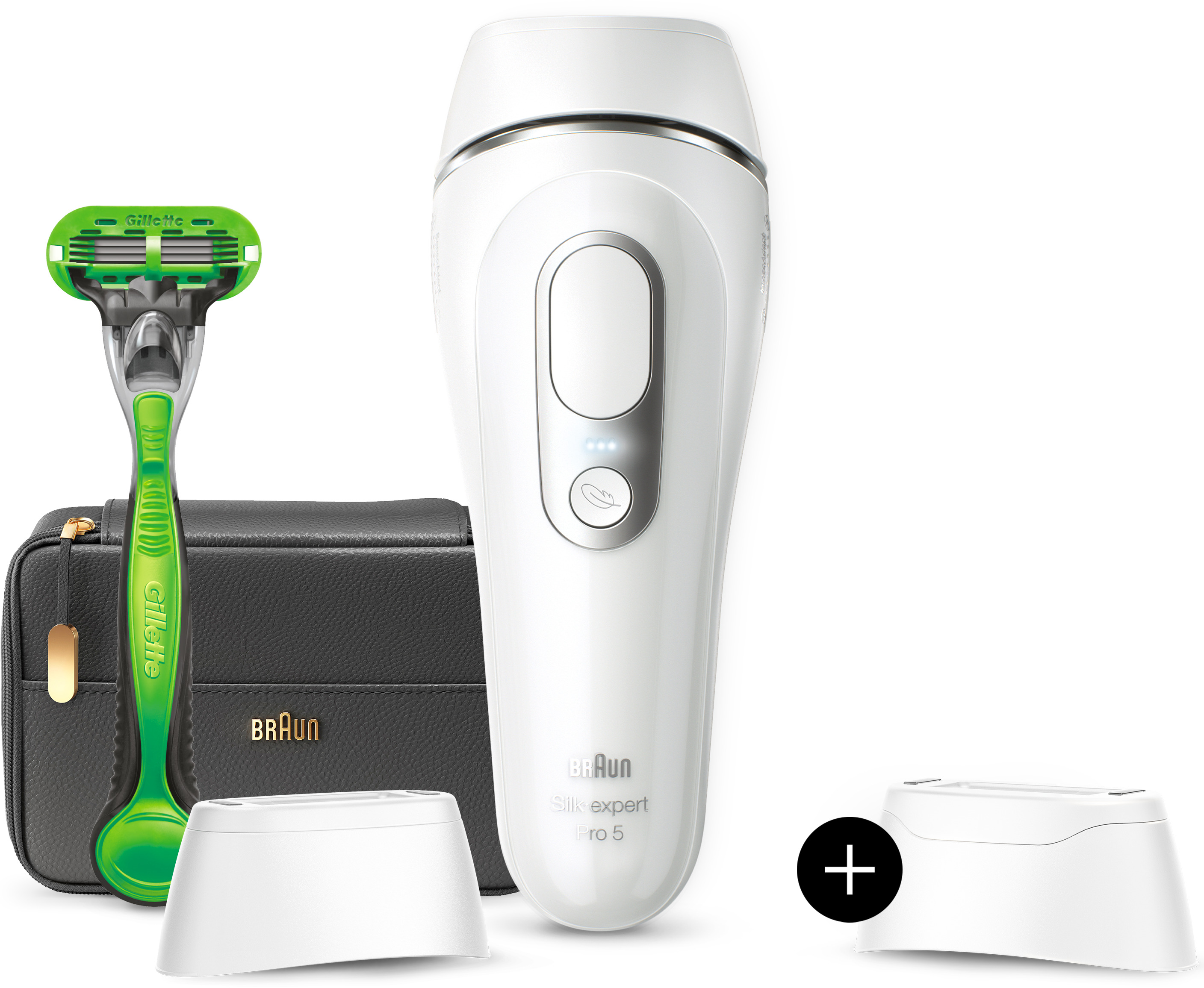 BRAUN Silk Expert Pro 5 PL5145 - IPL Haarentfernungsgerät (Silber/Weiss)