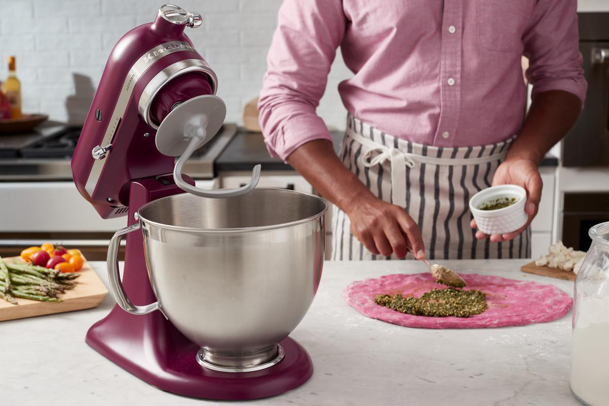 KITCHENAID 5KSM195PSEBE Küchenmaschine Beetroot (Rührschüsselkapazität: 4,8 l, 300 Watt)