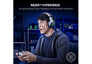 RAZER Kaira Pro für PlayStation, Over-ear Gaming Headset Bluetooth Weiß/Schwarz/Blau