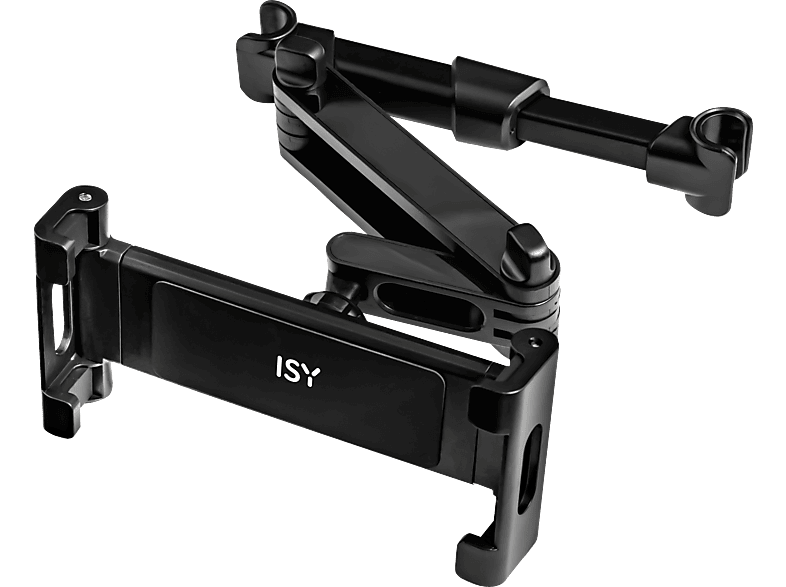 ISY ITH-1100, Universal Kfz Tablethalterung für Kopfstützen, für 4.7 bis 12.9 Zoll, 360-Grad drehbar, mit Teleskopstange, KFZ Halterung