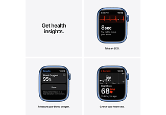 APPLE Watch Series 7 41 mm blauw aluminium / blauwe sportband