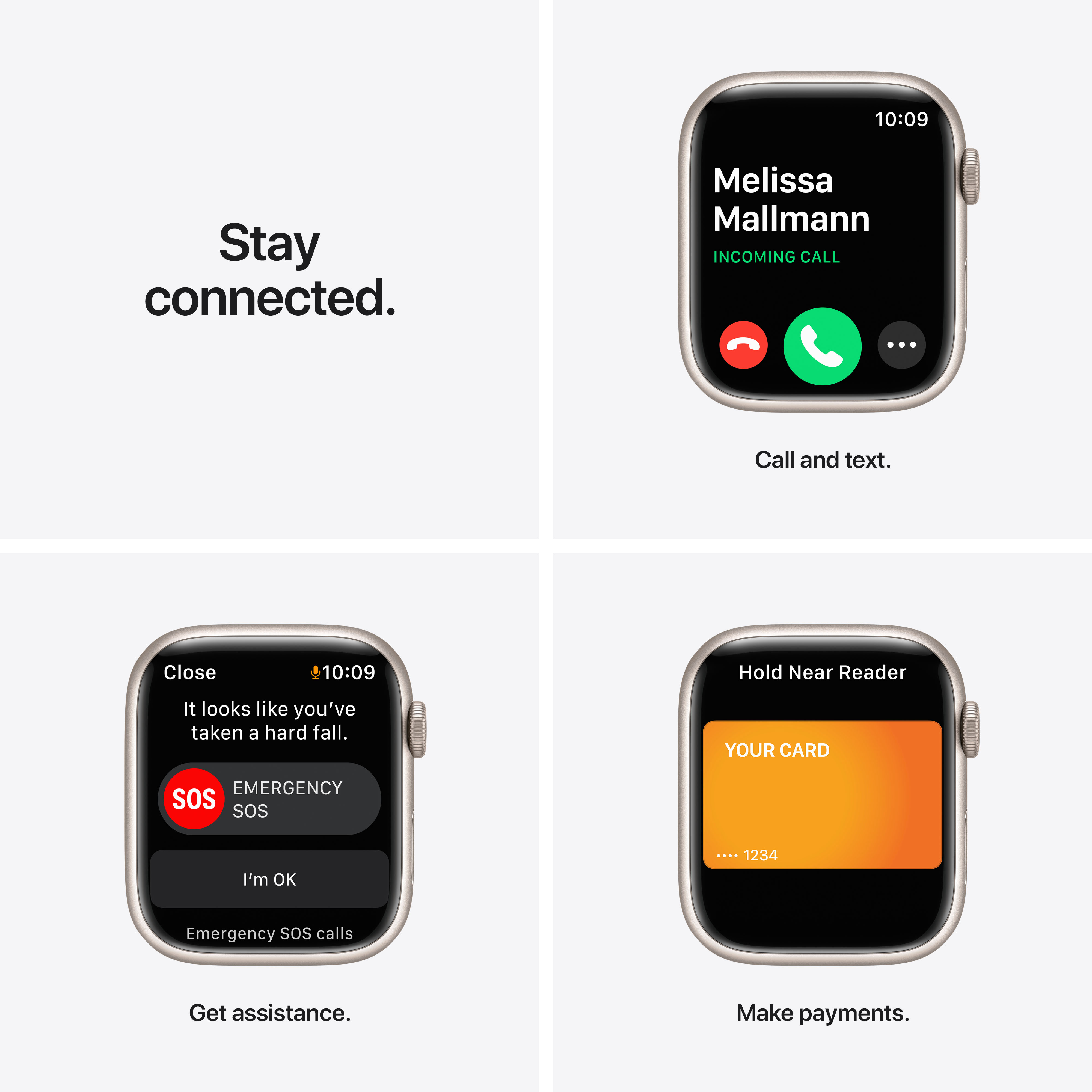APPLE Watch Series 7 45 mm sterrenlicht aluminium / sterrenlicht sportband