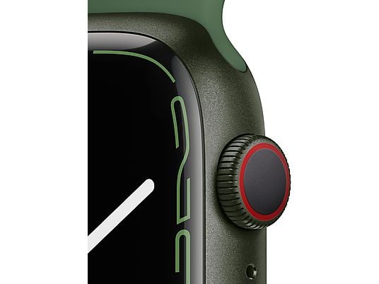 APPLE Watch Series 7 Cellular 45 mm groen aluminium / groene sportband