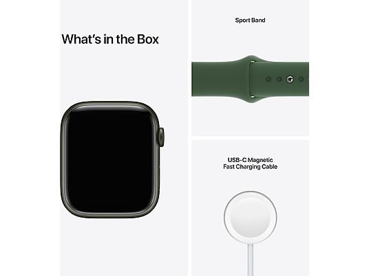 APPLE Watch Series 7 Cellular 45 mm groen aluminium / groene sportband