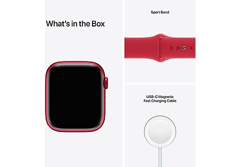 APPLE Watch Series 7 Cellular 45 mm (PRODUCT)RED aluminium / rode sportband