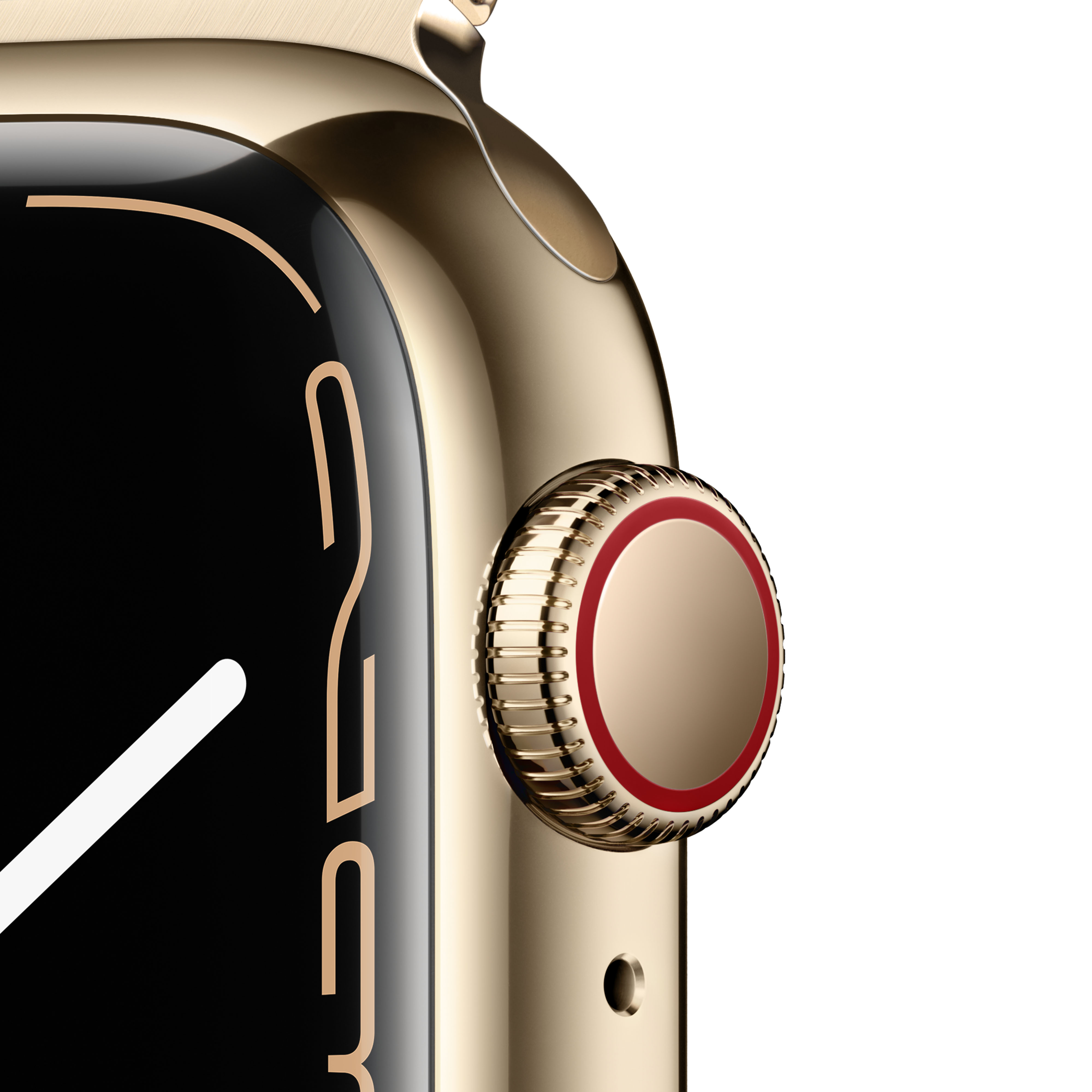 APPLE Watch Series 7 Cellular 41 mm goud roestvrij staal / goud Milanees bandje