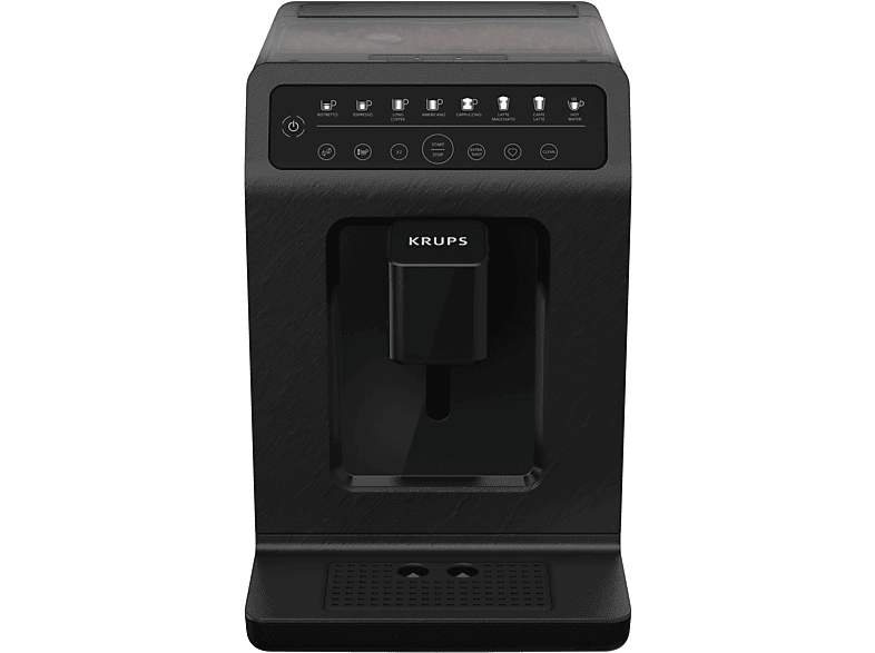 KRUPS EA897B Evidence ECOdesign Kaffeevollautomat Schwarz mit Schiefer-Optik