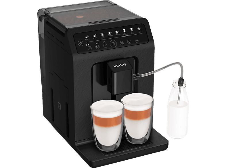 KRUPS EA897B Evidence ECOdesign Kaffeevollautomat Schwarz mit Schiefer-Optik