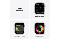 APPLE Watch Series 7 Nike+ 45 mm sterrenlicht aluminium / platinum/zwarte sportband