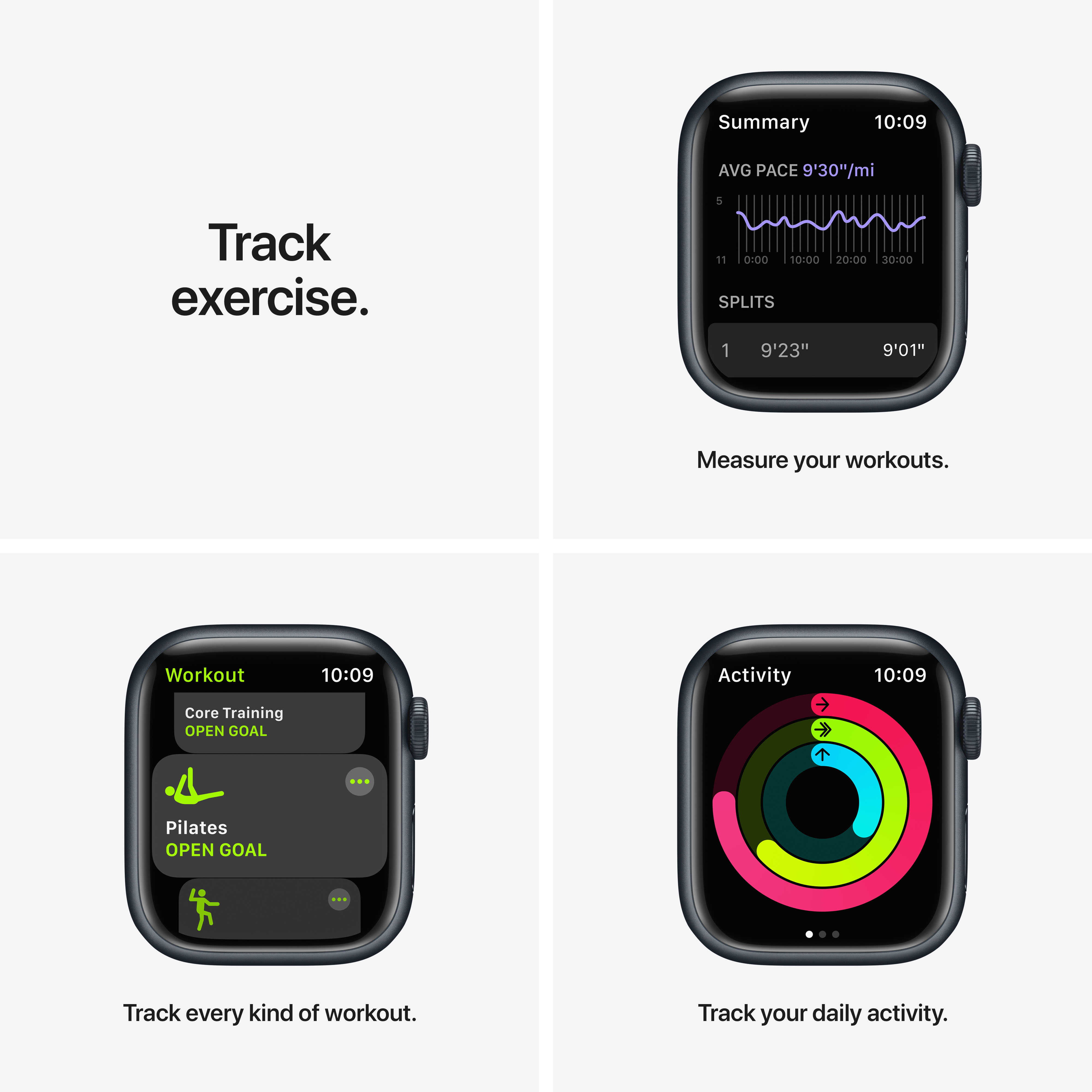 APPLE Watch Series 7 Nike+ Cellular 41 mm middernacht aluminium / zwarte sportband