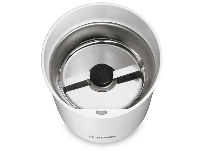 Bosch TSM6A011W Kaffeemühle (Weiß, 180 Watt, Edelstahl-Mahlschale, 2-flügliges Edelstahl-Schlagmesser) — Foto 3 von 5