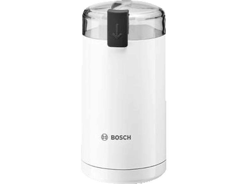 Bosch TSM6A011W Kaffeemühle (Weiß, 180 Watt, Edelstahl-Mahlschale, 2-flügliges Edelstahl-Schlagmesser)