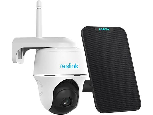 REOLINK Argus PT 4MP - Caméra de surveillance + panneau solaire (DCI 2K, 2560 x 1440)