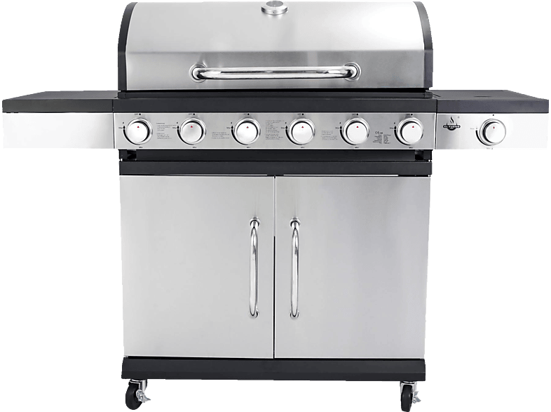 EL FUEGO AY 5861 6+1 Gasgrill, San (19300 Watt) Edelstahl/Schwarz Antonio