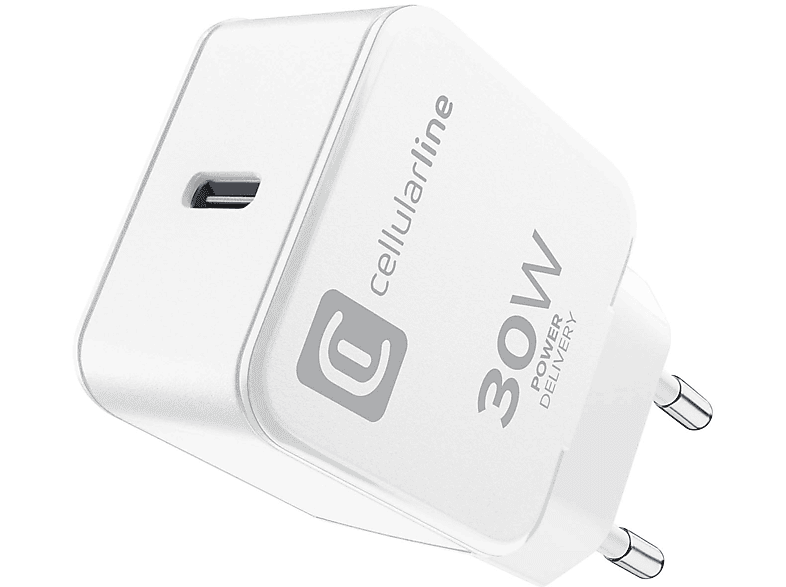 Caricabatteria Cellularline The OneCaricabatterie 30W da 30W, Bianco
