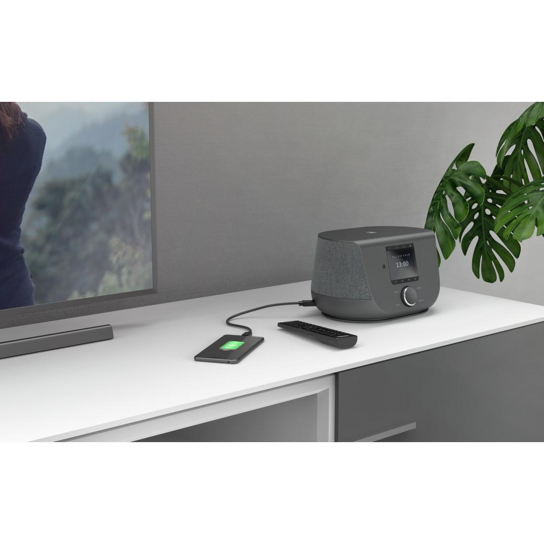 HAMA DIR3300SBT, Spotifiy Connect, Internetradio, FM, DAB+, DAB, Bluetooth, Schwarz