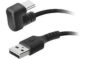 SBS MOBILE USB-C 2.0 Vinklad 180° kabel för mobil gaming 1,8 meter - Svart