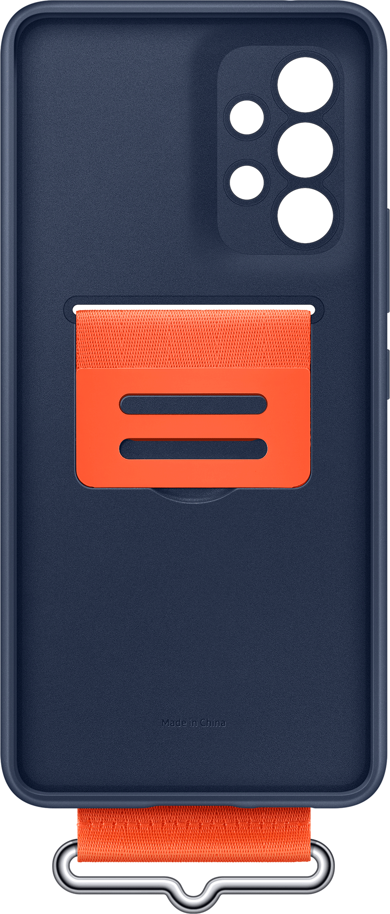 SAMSUNG A53 Silicone Cover with Strap Blauw