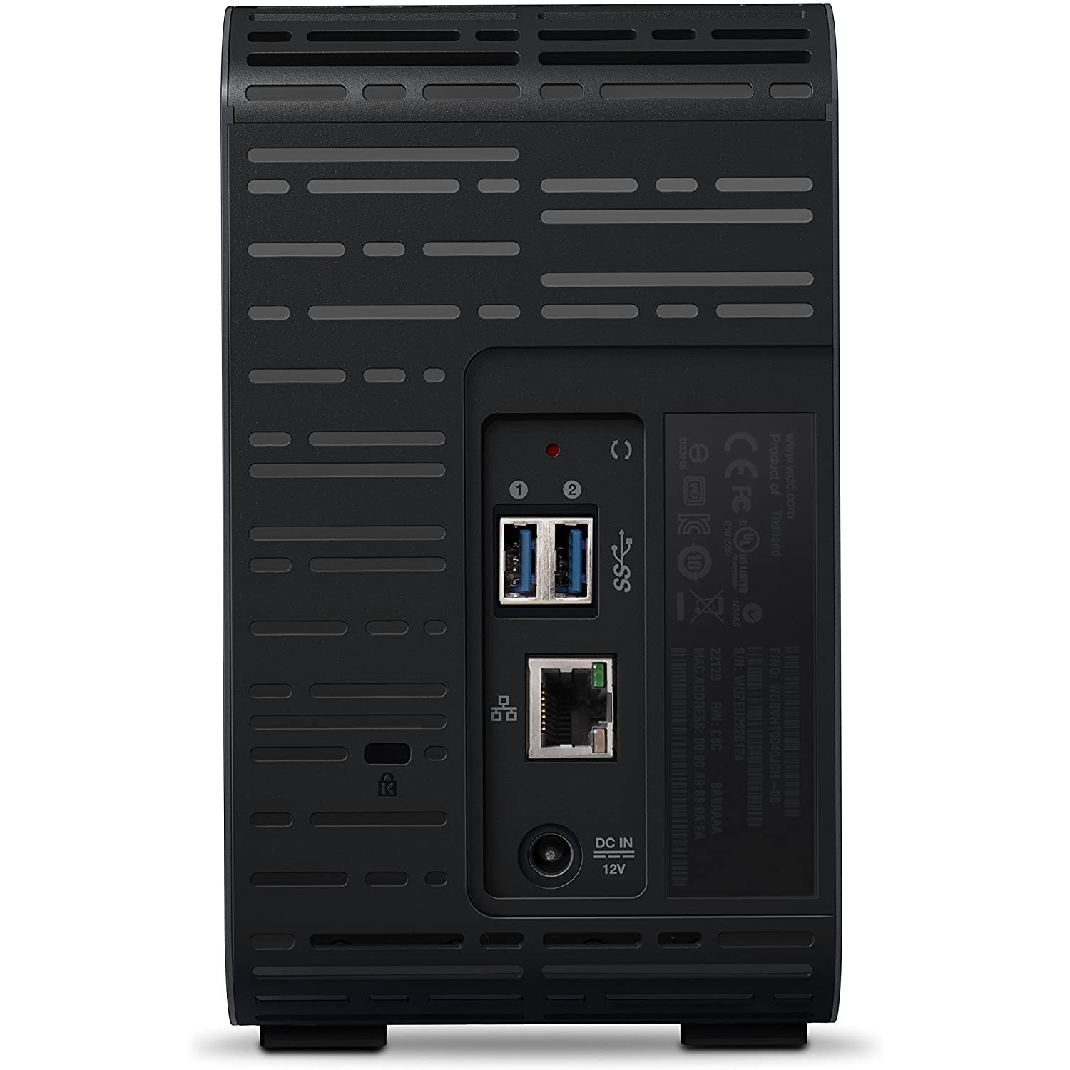 Servidor NAS - WD My Cloud Expert Series EX2 Ultra, 6 TB, RAID, Memoria DDR 1GB, Para PC y Mac, USB 3.0, Negro