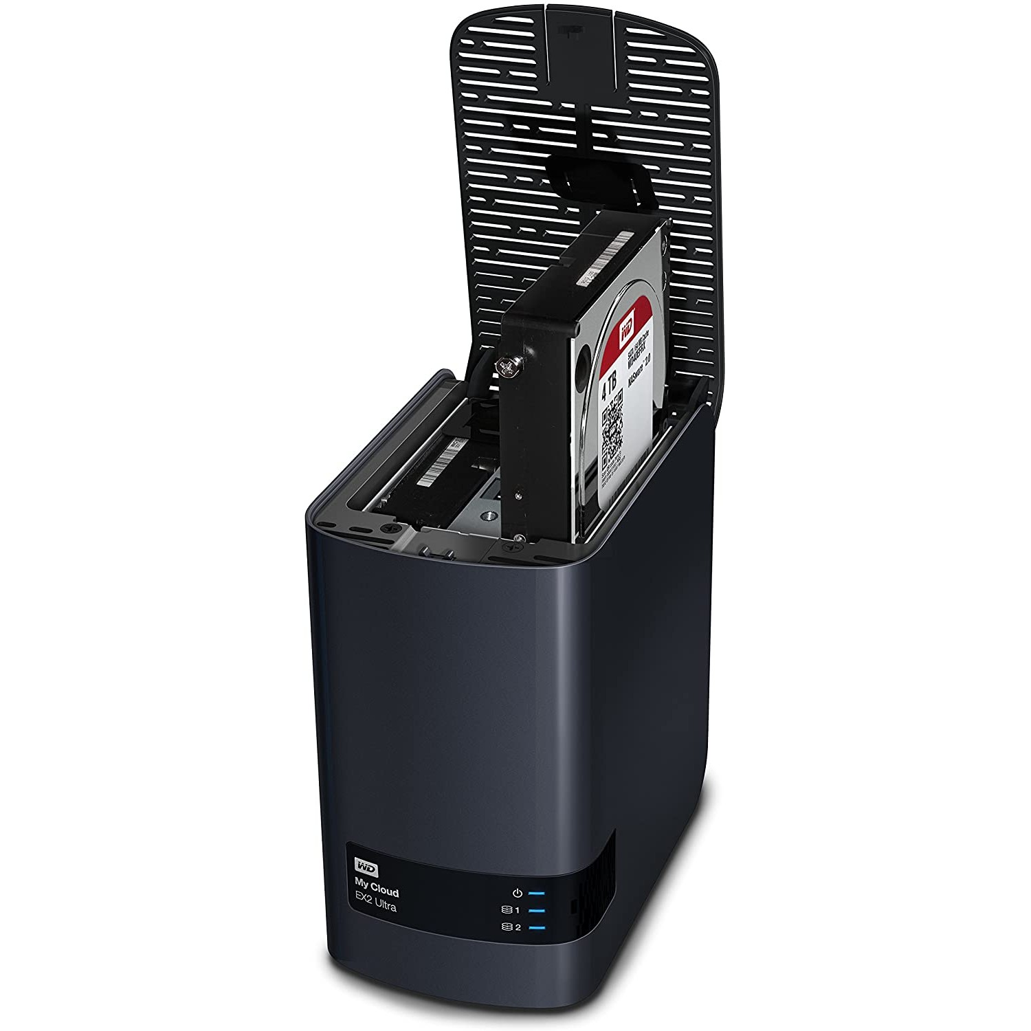 Servidor NAS - WD My Cloud Expert Series EX2 Ultra, 6 TB, RAID, Memoria DDR 1GB, Para PC y Mac, USB 3.0, Negro