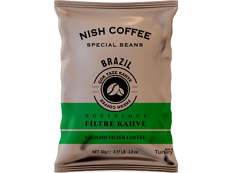 NISH Brazil 80g Filtre Kahve