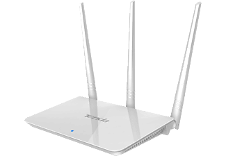 Router inalámbrico - Tenda F3, 11N 2.4GHz, WiFi, 300 Mbps, IEEE802.11/b/g/n, Antenas Externas 3 * 5dBi, Blanco