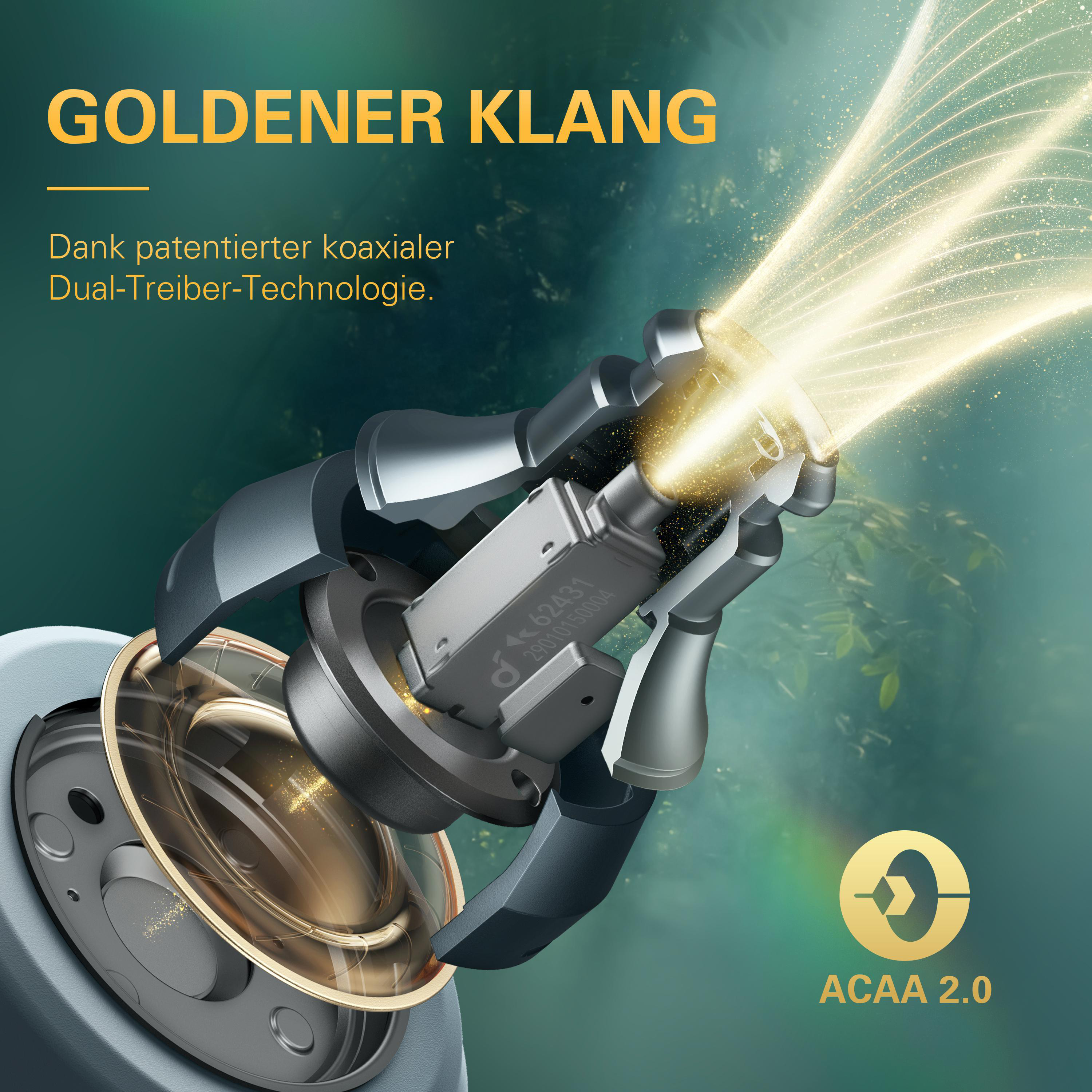 SOUNDCORE BY ANKER Soundcore Liberty 3 Pro, In-ear Kopfhörer Bluetooth Grau