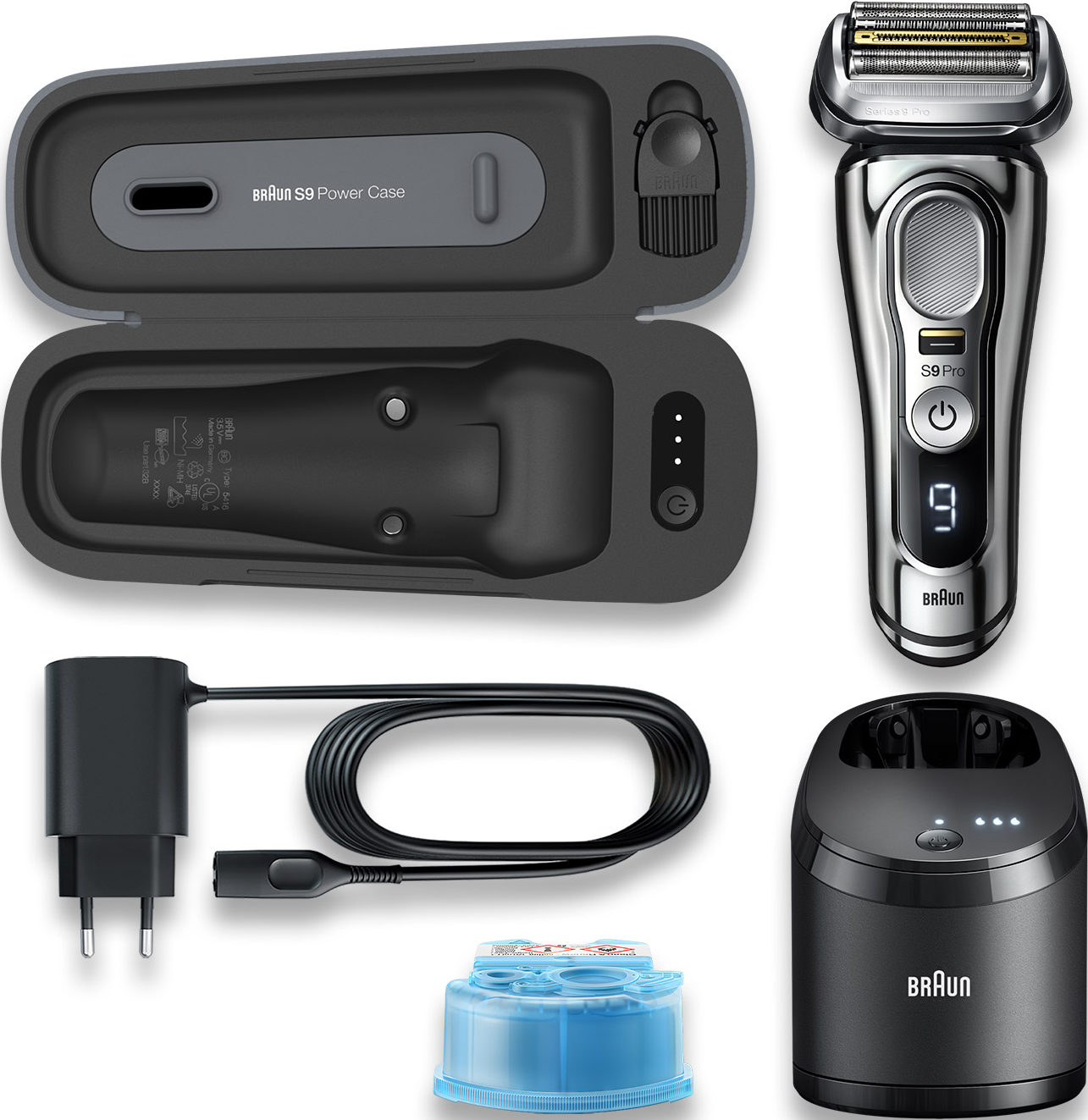 BRAUN Serie 9 Pro 9476 cc - Rasoio (Cromo)