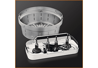 KRUPS HP60A1 i-Prep&Cook XL Küchenmaschine mit Kochfunktion Weiß/Edelstahl (Rührschüsselkapazität: 3 Liter, 1550 Watt)