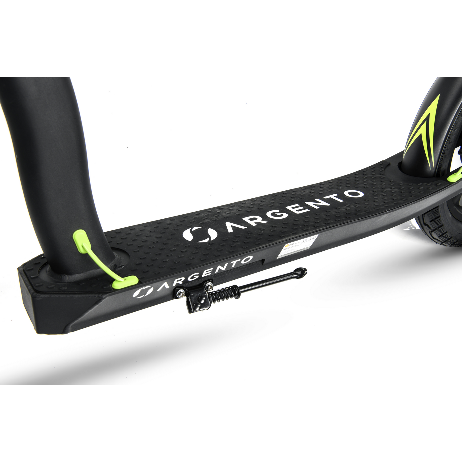 Patinete eléctrico - Argento Bike Active, 20/16", 420 W, Frenado por disco, 25 km/h, Autonomía 35 km, Verde y Negro