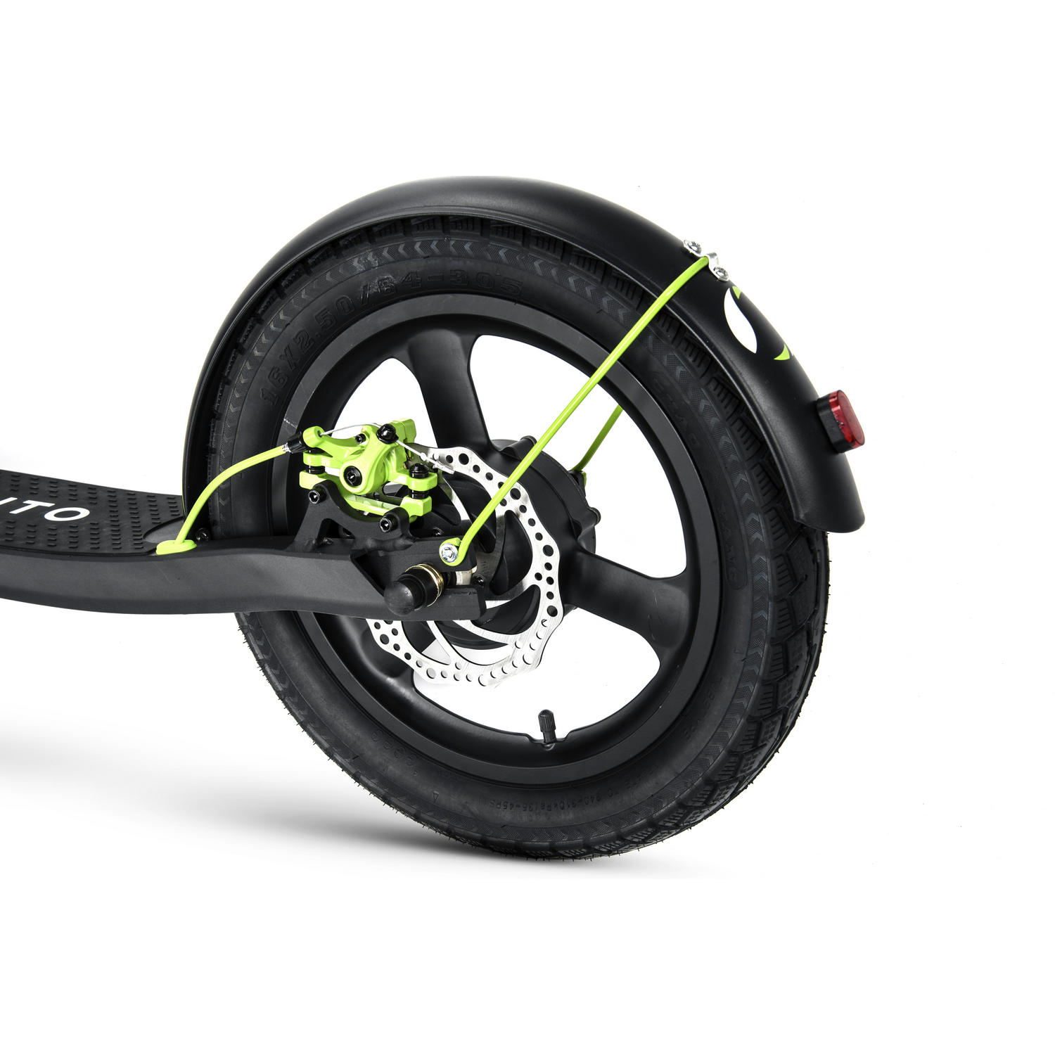 Patinete eléctrico - Argento Bike Active, 20/16", 420 W, Frenado por disco, 25 km/h, Autonomía 35 km, Verde y Negro