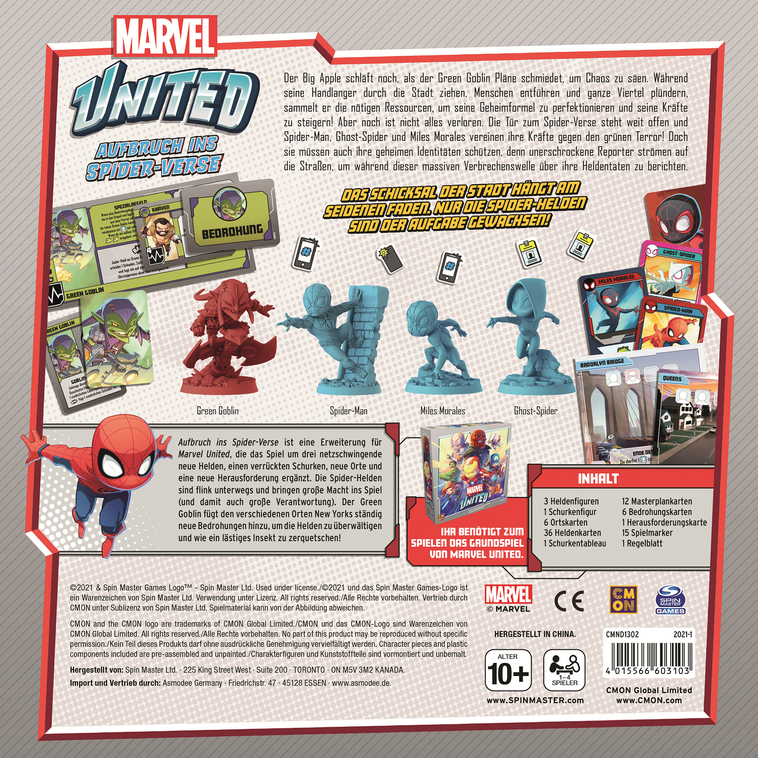CMON Marvel United - Aufbruch ins Spider-Verse Brettspiel Mehrfarbig