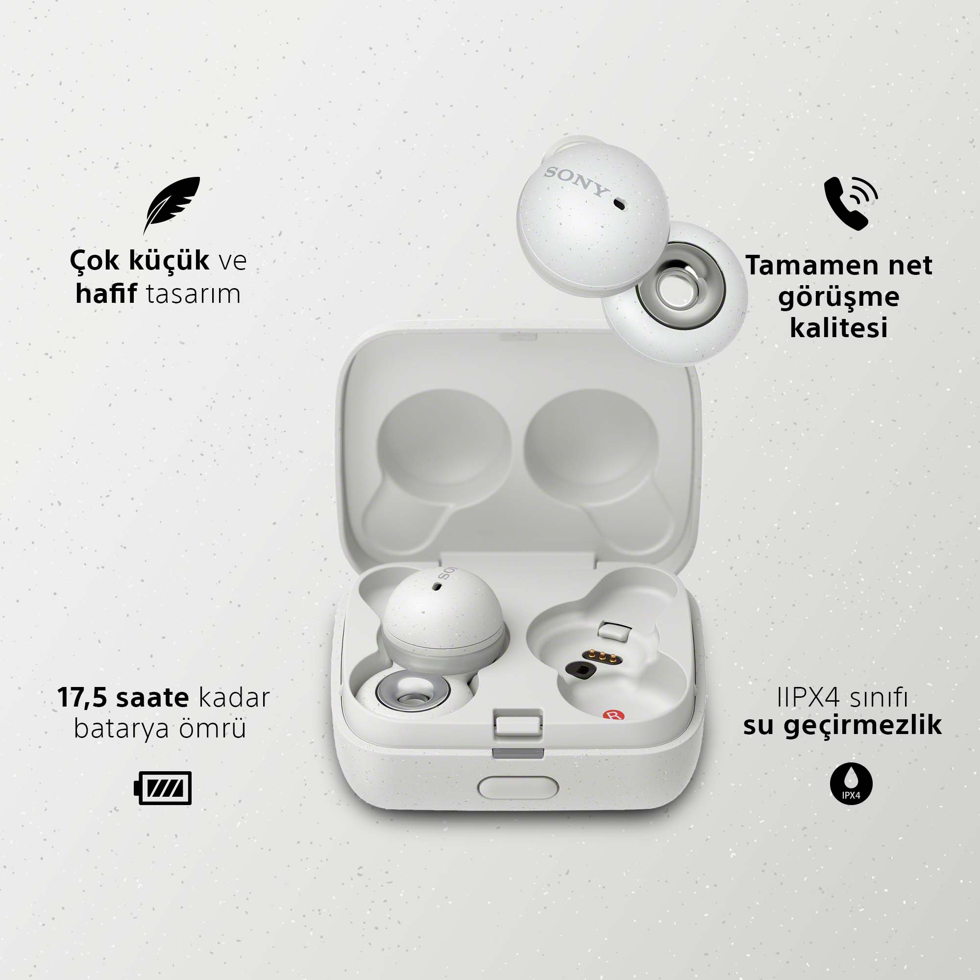 SONY WFL900 LinkBuds Kulak İçi Bluetooth Kulaklık Beyaz Fiyat