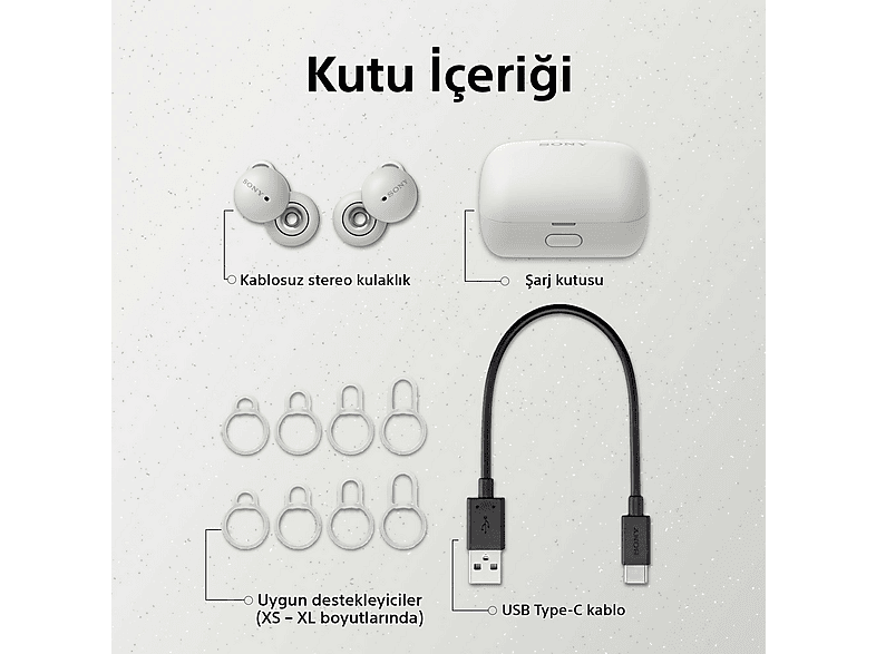 SONY WFL900 LinkBuds Kulak İçi Bluetooth Kulaklık Beyaz Fiyat