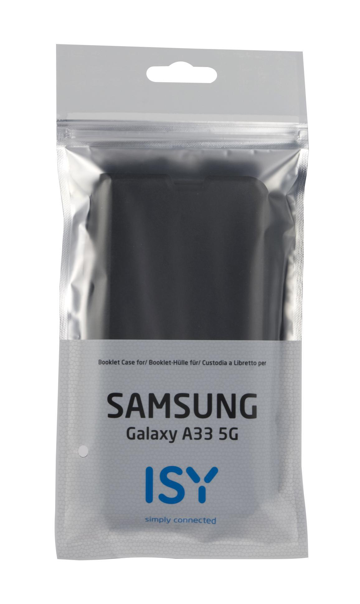 ISY A33 ISC-5211, Bookcover, Schwarz 5G, Galaxy Samsung,